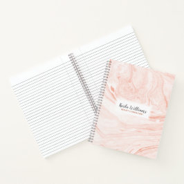 Rose-Gold-Marmor-Wirbel Notizblock