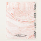 Rose-Gold-Marmor-Wirbel Planer (Rückseite)