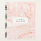 Rose-Gold-Marmor-Wirbel Planer (Vorderseite)