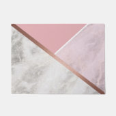 Rose Gold Marmoreffekt Türmatte (Vorderseite)