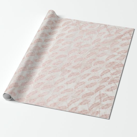 Rose Gold Marmorfaser Geschenkpapier (Ungerollt)