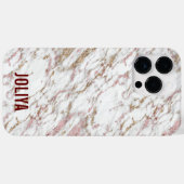 Rose Gold Marmormuster Case-Mate iPhone Hülle (Rückseite (Horizontal))