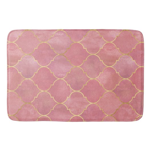 Rose Gold Marokkanisch Badematte (Vorderseite)