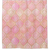 Rose Gold marokkanische Duschvorhang (Vorderseite)