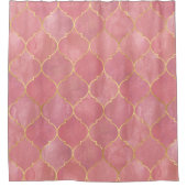 Rose Gold marokkanische Duschvorhang (Vorderseite)