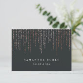 Rose Gold Marquee Geschenkgutschein (Stehend Vorderseite)
