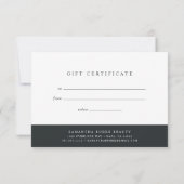 Rose Gold Marquee Geschenkgutschein (Rückseite)