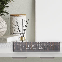 Rose Gold Marquee Namensplakette