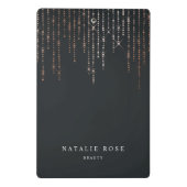 Rose Gold Marquee Personalisiert Mini Klemmbrett (Rückseite)