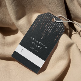 Rose Gold Marquee Preis Tags Geschenkanhänger