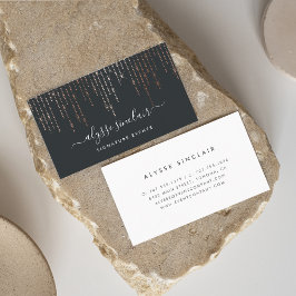 Rose Gold Marquee Unterschrift Visitenkarte