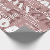 Rose-Gold-Mauve-Neutronen Geschenkpapier (Ecke)