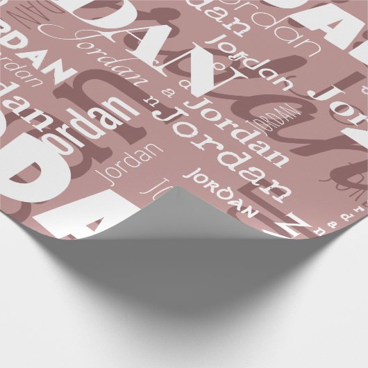 Rose-Gold-Mauve-Neutronen Geschenkpapier (Ecke)