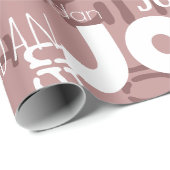 Rose-Gold-Mauve-Neutronen Geschenkpapier (Rolleneckpunkt)