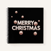 Rose Gold Merry Christmas - Holiday Design Notizblock (Vorderseite)
