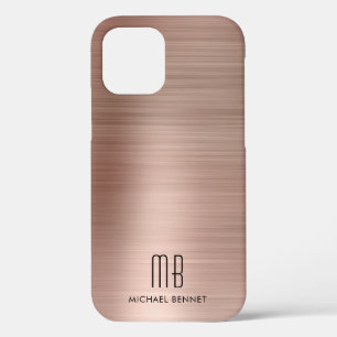 Rose Gold Metal Monogram Case-Mate iPhone Case