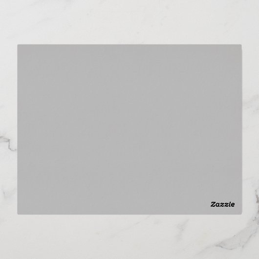 Rose Gold Metallflorensehen speichern das Datum Folie Einladungspostkarte (Rückseite)