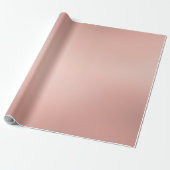 Rose Gold Metallic Aussehen Elegant Glam Golden Mo Geschenkpapier (Ungerollt)