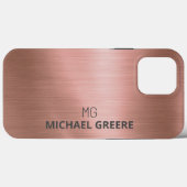 Rose Gold Metallic Beruflich Case-Mate iPhone Hülle (Rückseite (Horizontal))