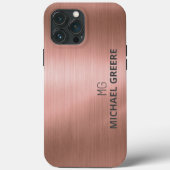 Rose Gold Metallic Beruflich Case-Mate iPhone Hülle (Rückseite)