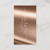 Rose Gold Metallic Grace Visitenkarte (Vorderseite)