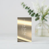 Rose Gold Metallic Grace Visitenkarte (Stehend Vorderseite)