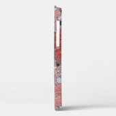 Rose Gold Metallic Handgeschriebenes Monogramm Case-Mate iPhone Hülle (Rückseite / Links)