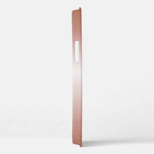 Rose Gold Metallic Handgeschriebenes Monogramm Case-Mate iPhone Hülle (Rückseite / Rechts)