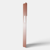 Rose Gold Metallic Handgeschriebenes Monogramm Case-Mate iPhone Hülle (Rückseite / Rechts)