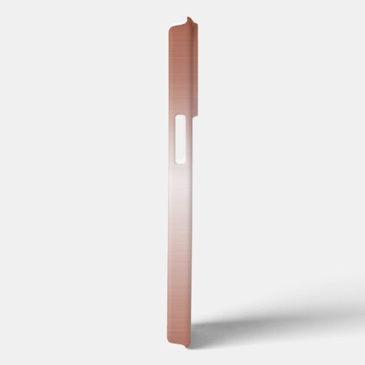 Rose Gold Metallic Handgeschriebenes Monogramm Case-Mate iPhone Hülle (Rückseite / Rechts)