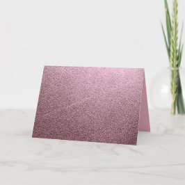 Rose Gold Metallic Karte