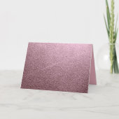 Rose Gold Metallic Karte (Vorderseite)