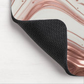 Rose Gold Metallic Liquid Marble Mousepad (Ecke)
