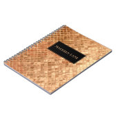 Rose Gold Metallic Look Custom Notizblock (Linke Seite)