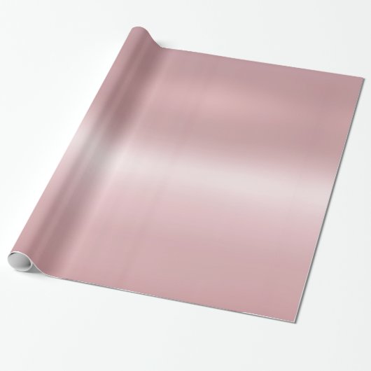 Rose Gold Metallic Look Elegantes Glossar Geschenkpapier (Ungerollt)