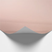 Rose Gold Metallic Look Extra große Glossegengesch Geschenkpapier (Ecke)