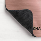 Rose Gold Metallic Personalisiert Mousepad (Ecke)