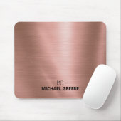 Rose Gold Metallic Personalisiert Mousepad (Mit Mouse)