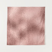 Rose Gold Metallic: Vintag Shine. Wandteppich (Vorderseite (Horizontal))