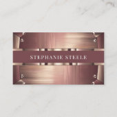 Rose Gold Metallindustrie Visitenkarte (Vorderseite)