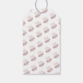 Rose gold metallisch aussehen Valentinherz Liebe w Geschenkanhänger (Rückseite)