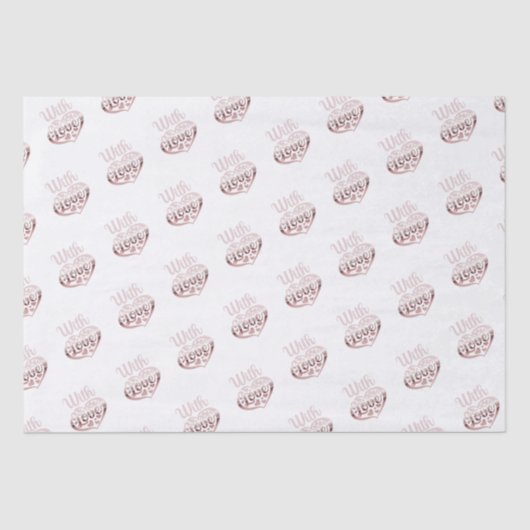 Rose gold metallisch aussehen Valentinherz Liebe w Seidenpapier (Vorderseite)