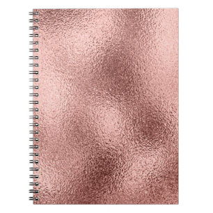Rose Gold Metallisch: Vintage Glanz. Notizblock