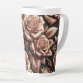 Rose Gold Metallische Rose Milchtasse (Rechte Ecke)