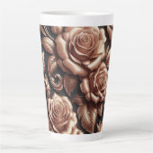 Rose Gold Metallische Rose Milchtasse (Vorderseite)
