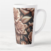 Rose Gold Metallische Rose Milchtasse (Rechts)