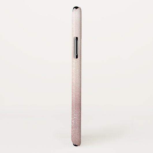 Rose Gold Metallisches Weinangebot mit Namen Case-Mate iPhone Hülle (Hinten/Rechts)