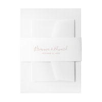 Rose Gold Minimalistin Hochzeit