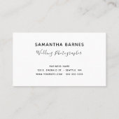 Rose Gold Minimalistisch Monogram Logo Visitenkarte (Rückseite)