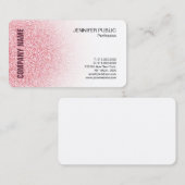 Rose Gold Minimalistische moderne Elegante Vorlage Visitenkarte (Vorne/Hinten)